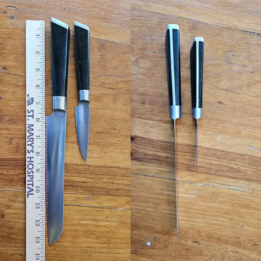 cangshan knives Serrated Bread Knife & Paring Knife, German Steel, Chef